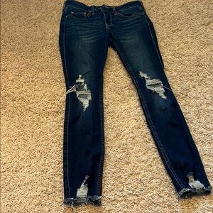 Hollister Blue Distressed Women's Jeans